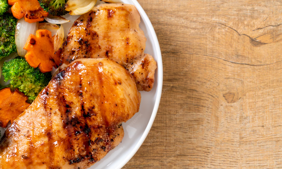 ejemplo de pollo bien cocido