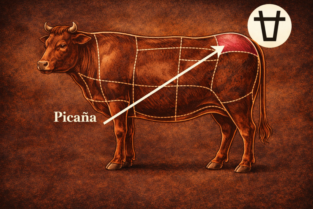 donde está la picaña de la vaca